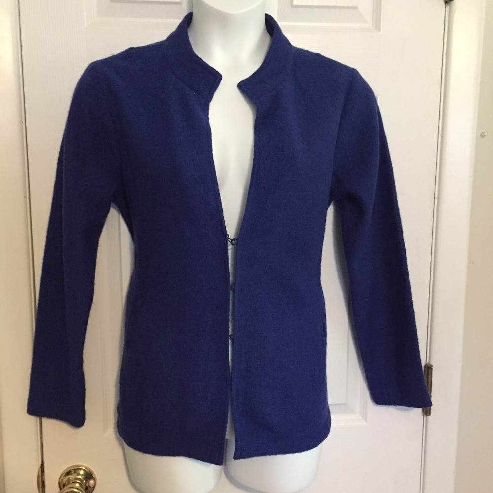 Jones New York Boiled Sweater Coat size 0X 12 14